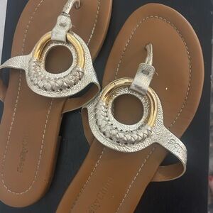 See By Chloe Hana Sandals with Gold Accents